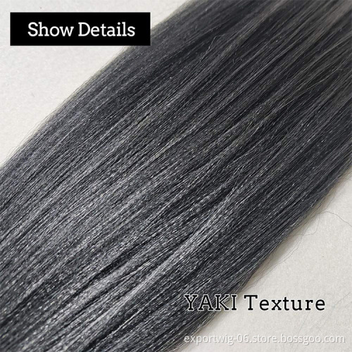 Wholesale Pre Stretched Braiding Hair Extensions Yaki Texture Hot Water Setting Easy Braid Solid And Mixed Color 26 Inch 90g